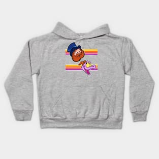 Happy little purple dragon of imagination Kids Hoodie